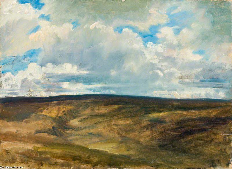 WikiOO.org - Güzel Sanatlar Ansiklopedisi - Resim, Resimler Alfred James Munnings - An Exmoor Landscape -