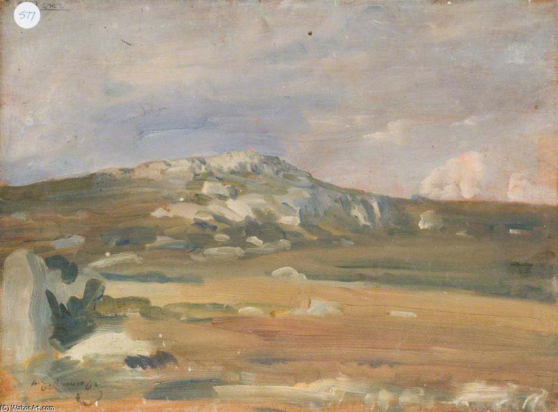 WikiOO.org - Güzel Sanatlar Ansiklopedisi - Resim, Resimler Alfred James Munnings - An Exmoor Landscape -