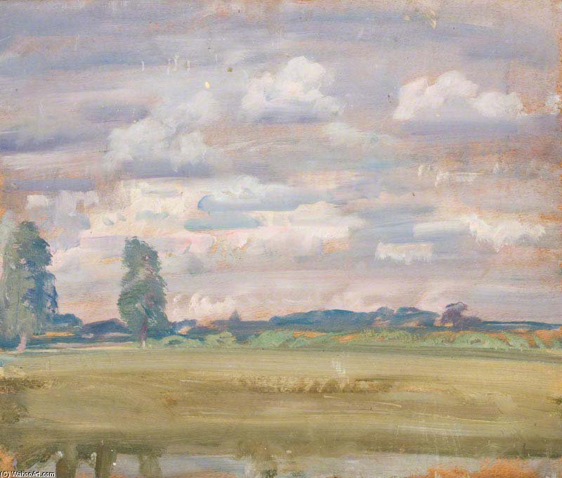 WikiOO.org - Güzel Sanatlar Ansiklopedisi - Resim, Resimler Alfred James Munnings - An Extensive Landscape -