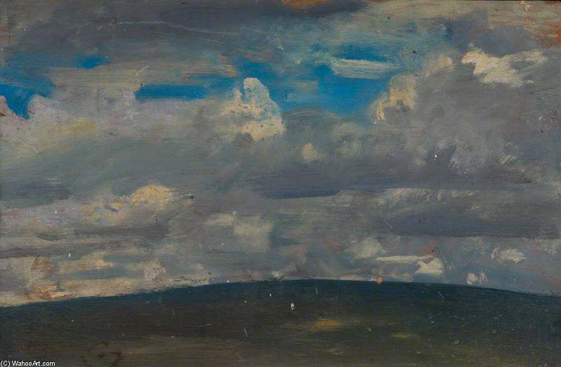 Wikoo.org - موسوعة الفنون الجميلة - اللوحة، العمل الفني Alfred James Munnings - Clouds On Exmoor