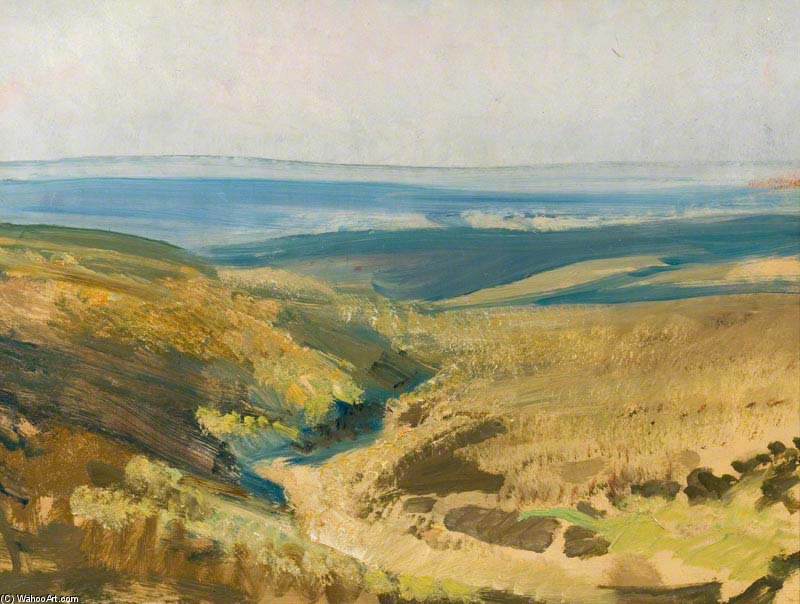 WikiOO.org - Енциклопедия за изящни изкуства - Живопис, Произведения на изкуството Alfred James Munnings - Exmoor Landscape