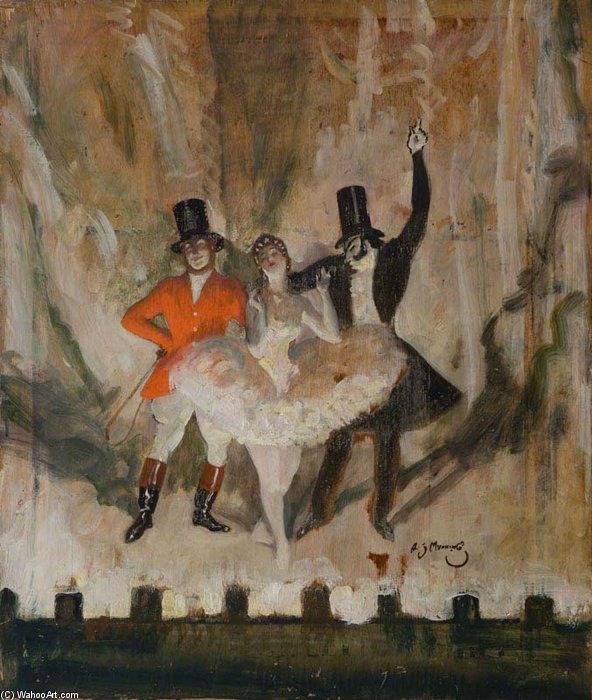 Wikioo.org – L'Enciclopedia delle Belle Arti - Pittura, Opere di Alfred James Munnings - Mr Spugna On The Go