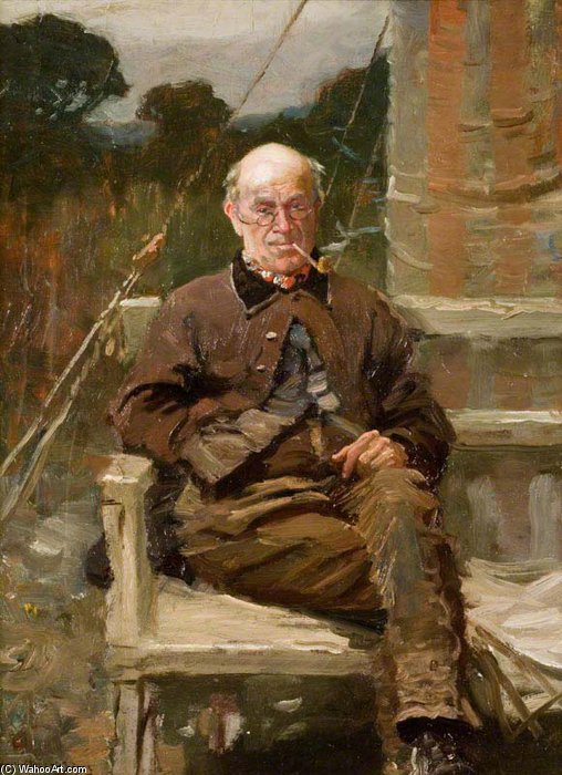 WikiOO.org - Encyclopedia of Fine Arts - Lukisan, Artwork Alfred James Munnings - Old Gray