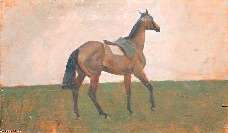 Wikioo.org – L'Enciclopedia delle Belle Arti - Pittura, Opere di Alfred James Munnings - Cavallo senza cavaliere