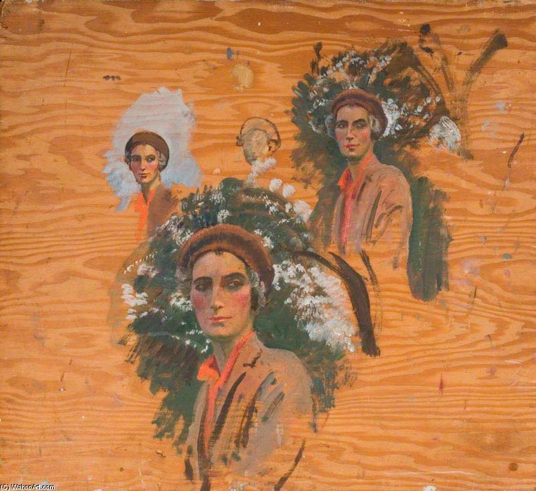 WikiOO.org - Енциклопедия за изящни изкуства - Живопис, Произведения на изкуството Alfred James Munnings - Studies Of Gladys Bawden