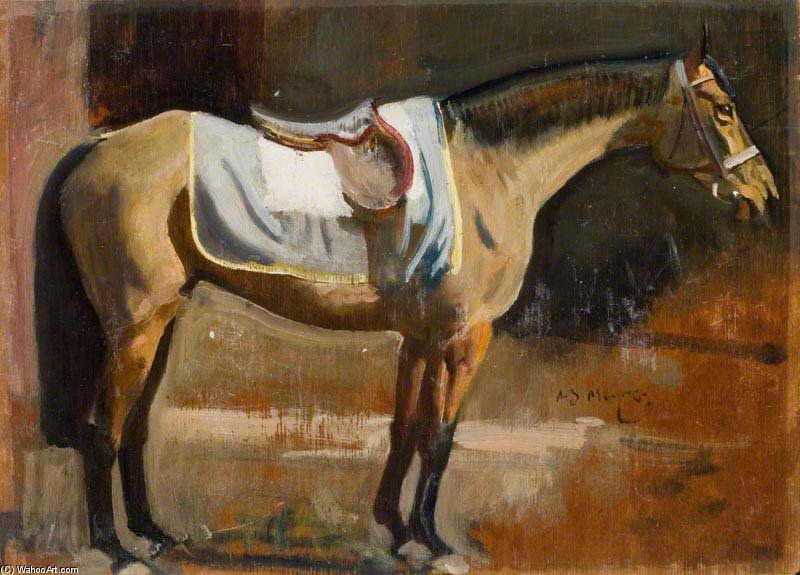 Wikioo.org - The Encyclopedia of Fine Arts - Painting, Artwork by Alfred James Munnings - Study Of A Chaser