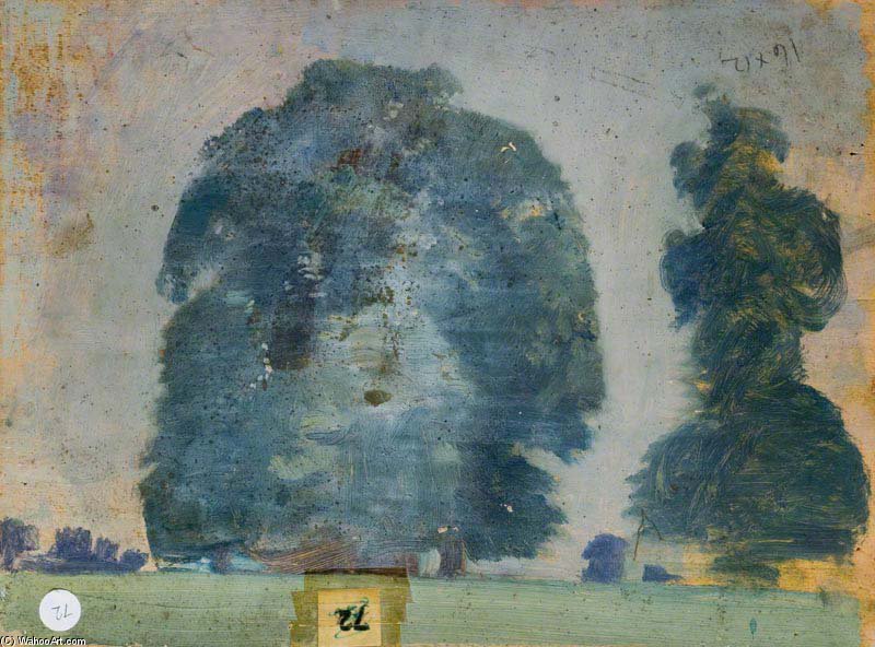 WikiOO.org - Encyclopedia of Fine Arts - Maleri, Artwork Alfred James Munnings - Study Of Trees