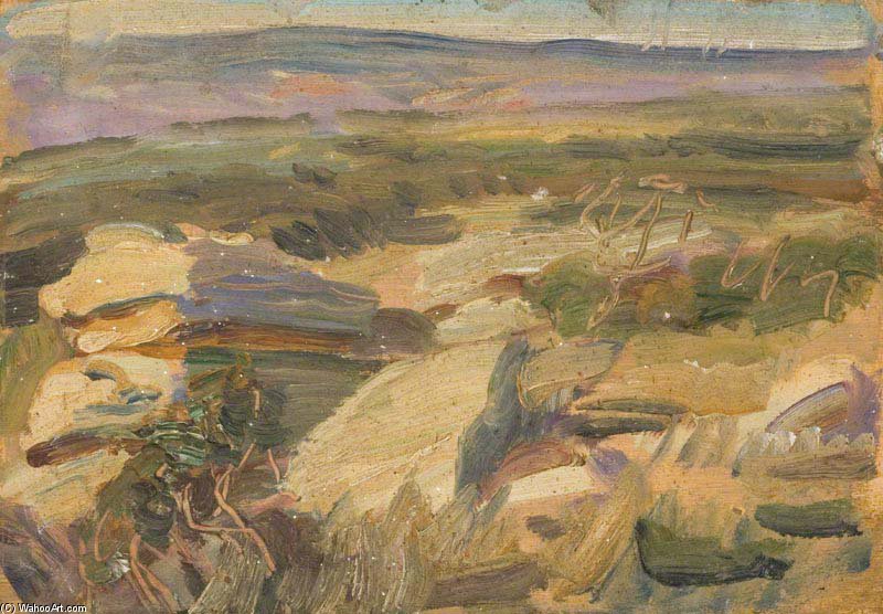 WikiOO.org - Encyclopedia of Fine Arts - Maleri, Artwork Alfred James Munnings - Study On Exmoor