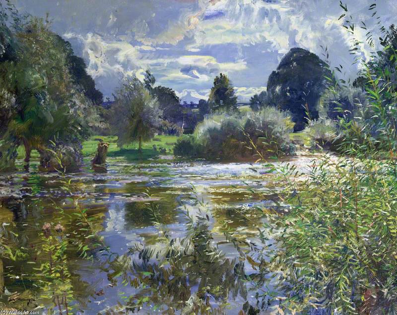 Wikioo.org - The Encyclopedia of Fine Arts - Painting, Artwork by Alfred James Munnings - The Full River