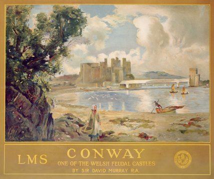 Wikioo.org – L'Enciclopedia delle Belle Arti - Pittura, Opere di David Murray - Conway Castle