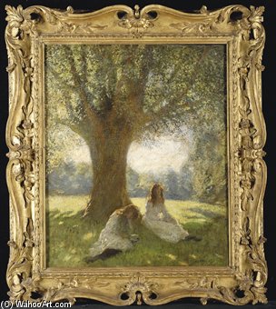 Wikioo.org - The Encyclopedia of Fine Arts - Painting, Artwork by George Clausen - The Spreading Tree