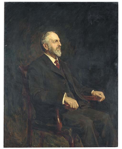 Wikioo.org - สารานุกรมวิจิตรศิลป์ - จิตรกรรม Hubert Von Herkomer - Portrait Of Frederick H. Norman