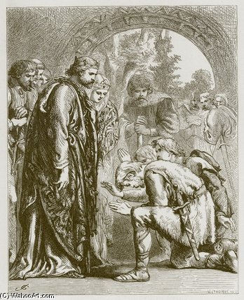 Wikioo.org – L'Enciclopedia delle Belle Arti - Pittura, Opere di John Gilbert - Adam Bell, Clym Del Cloughe