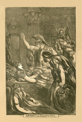 Wikioo.org - Die Enzyklopädie bildender Kunst - Malerei, Kunstwerk von John Gilbert - Antonius und Kleopatra
