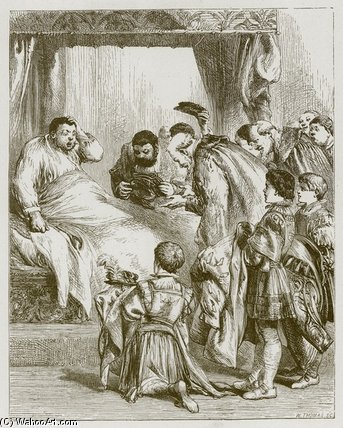 WikiOO.org - Encyclopedia of Fine Arts - Maleri, Artwork John Gilbert - The Froliksome Duke