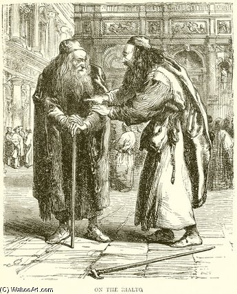 WikiOO.org - Encyclopedia of Fine Arts - Målning, konstverk John Gilbert - The Merchant Of Venice