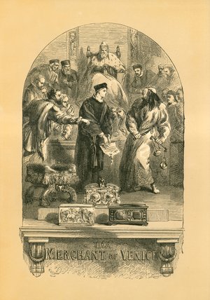 Wikioo.org – La Enciclopedia de las Bellas Artes - Pintura, Obras de arte de John Gilbert - El comerciante todaclasede venecia