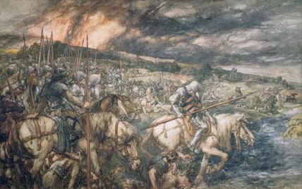 Wikioo.org - The Encyclopedia of Fine Arts - Painting, Artwork by John Gilbert - War - After The Battle