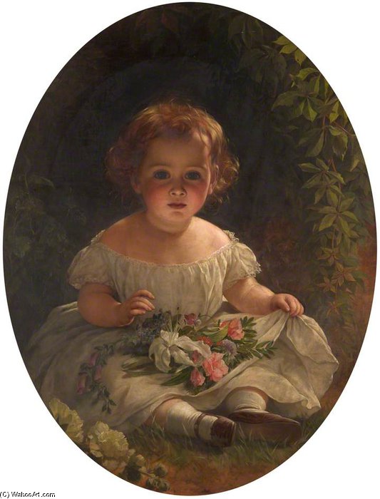 WikiOO.org - Encyclopedia of Fine Arts - Maľba, Artwork Thomas Francis Dicksee - Little Florist