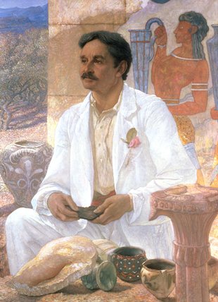WikiOO.org - دایره المعارف هنرهای زیبا - نقاشی، آثار هنری George Richmond - Portrait Of Sir Arthur John Evans