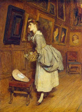 Wikioo.org - The Encyclopedia of Fine Arts - Painting, Artwork by William Quiller Orchardson - In The Picture Gallery