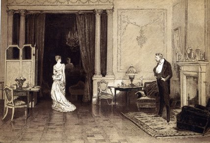 Wikioo.org - The Encyclopedia of Fine Arts - Painting, Artwork by William Quiller Orchardson - The First Cloud