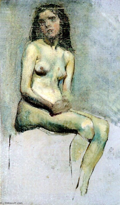 WikiOO.org - Encyclopedia of Fine Arts - Maalaus, taideteos Stanislaw Wyspianski - Act Of Sitting Women
