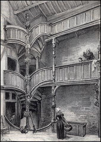 WikiOO.org - Enciclopedia of Fine Arts - Pictura, lucrări de artă Albert Robida - Inside A House In Morlaix