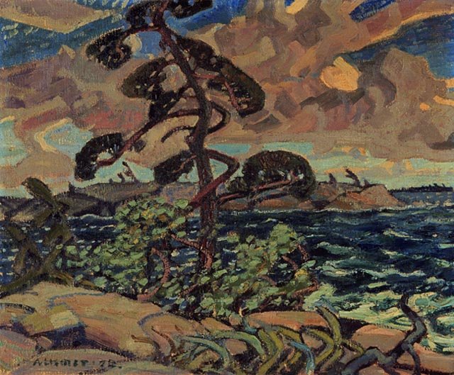 Wikioo.org - The Encyclopedia of Fine Arts - Painting, Artwork by Arthur Lismer - A September Gale, Georgian Bay