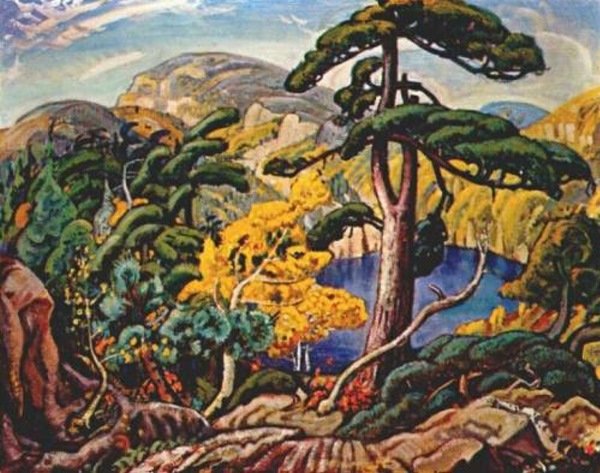 Wikoo.org - موسوعة الفنون الجميلة - اللوحة، العمل الفني Arthur Lismer - Bright Land