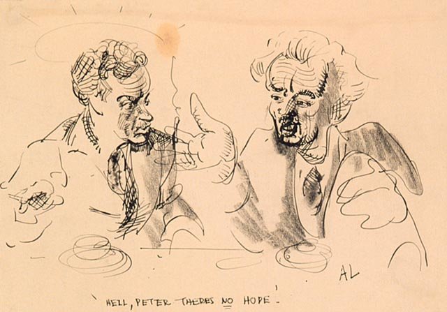 WikiOO.org - Encyclopedia of Fine Arts - Malba, Artwork Arthur Lismer - Hell, Peter There's No Hope