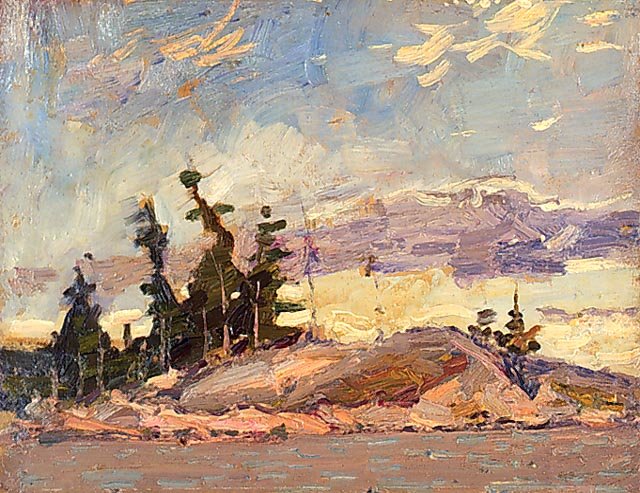 WikiOO.org - Encyclopedia of Fine Arts - Maľba, Artwork Arthur Lismer - Island With Pine