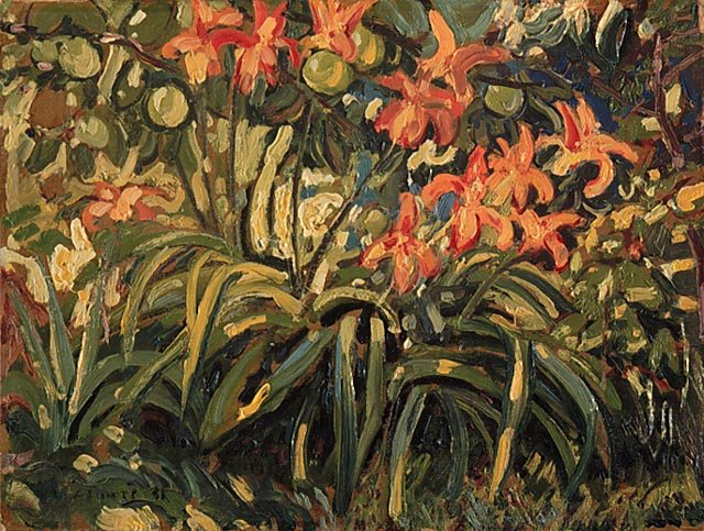 Wikioo.org - The Encyclopedia of Fine Arts - Painting, Artwork by Arthur Lismer - Lilies And Apples