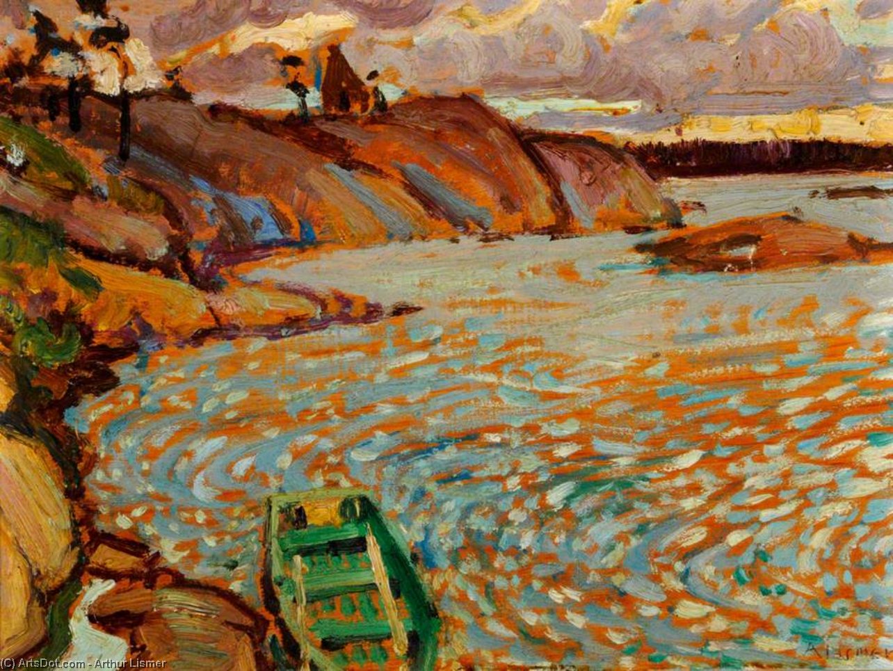 WikiOO.org - Encyclopedia of Fine Arts - Maleri, Artwork Arthur Lismer - Little Seaboat