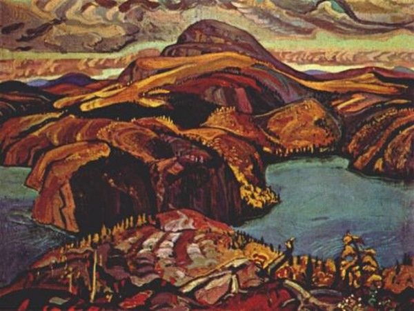 Wikioo.org – La Enciclopedia de las Bellas Artes - Pintura, Obras de arte de Arthur Lismer - Octubre , costa norte , lago superior