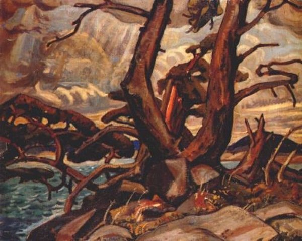 Wikioo.org - The Encyclopedia of Fine Arts - Painting, Artwork by Arthur Lismer - Old Pine, Mcgregor Bay