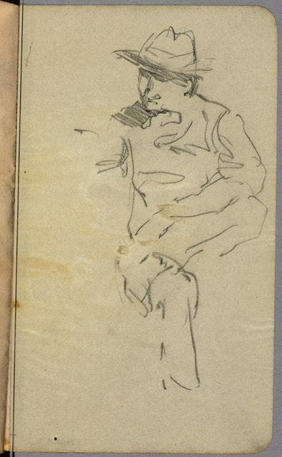 WikiOO.org - 백과 사전 - 회화, 삽화 Arthur Lismer - Seated Man