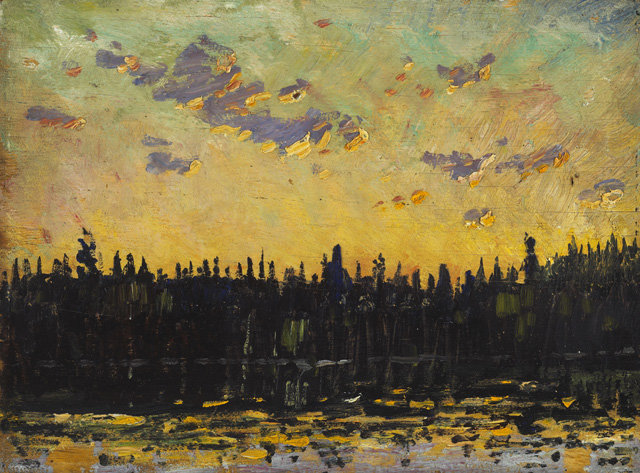 Wikioo.org - The Encyclopedia of Fine Arts - Painting, Artwork by Arthur Lismer - Sunset