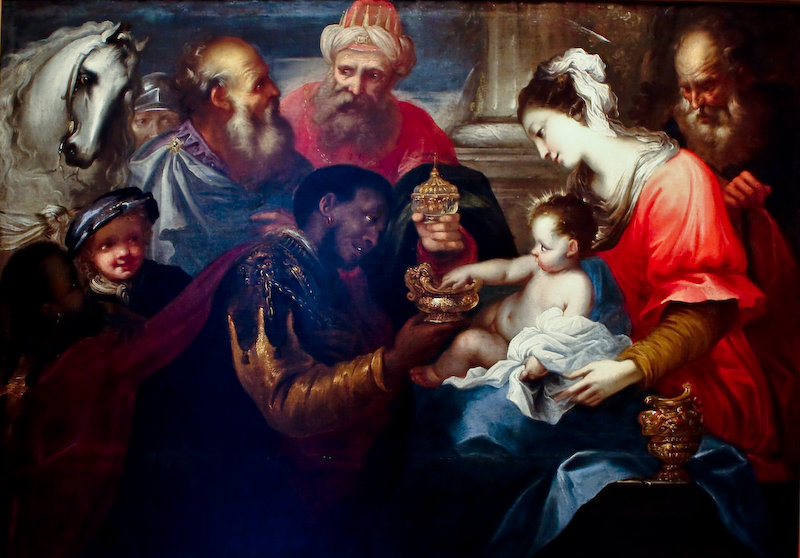 Wikioo.org - The Encyclopedia of Fine Arts - Painting, Artwork by Bartolomeo Biscaino - Adoration Des Mages