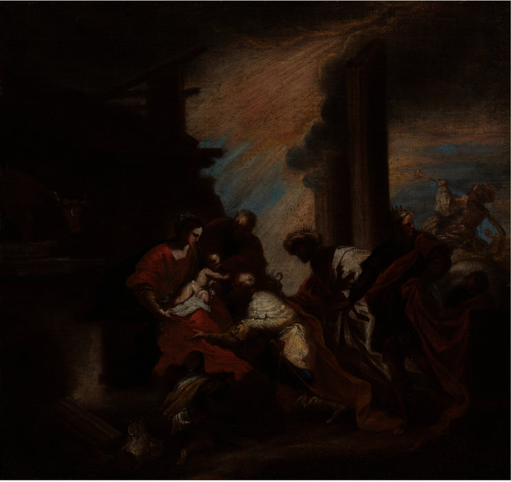 WikiOO.org - Encyclopedia of Fine Arts - Maalaus, taideteos Bartolomeo Biscaino - Adoration Of The Magi