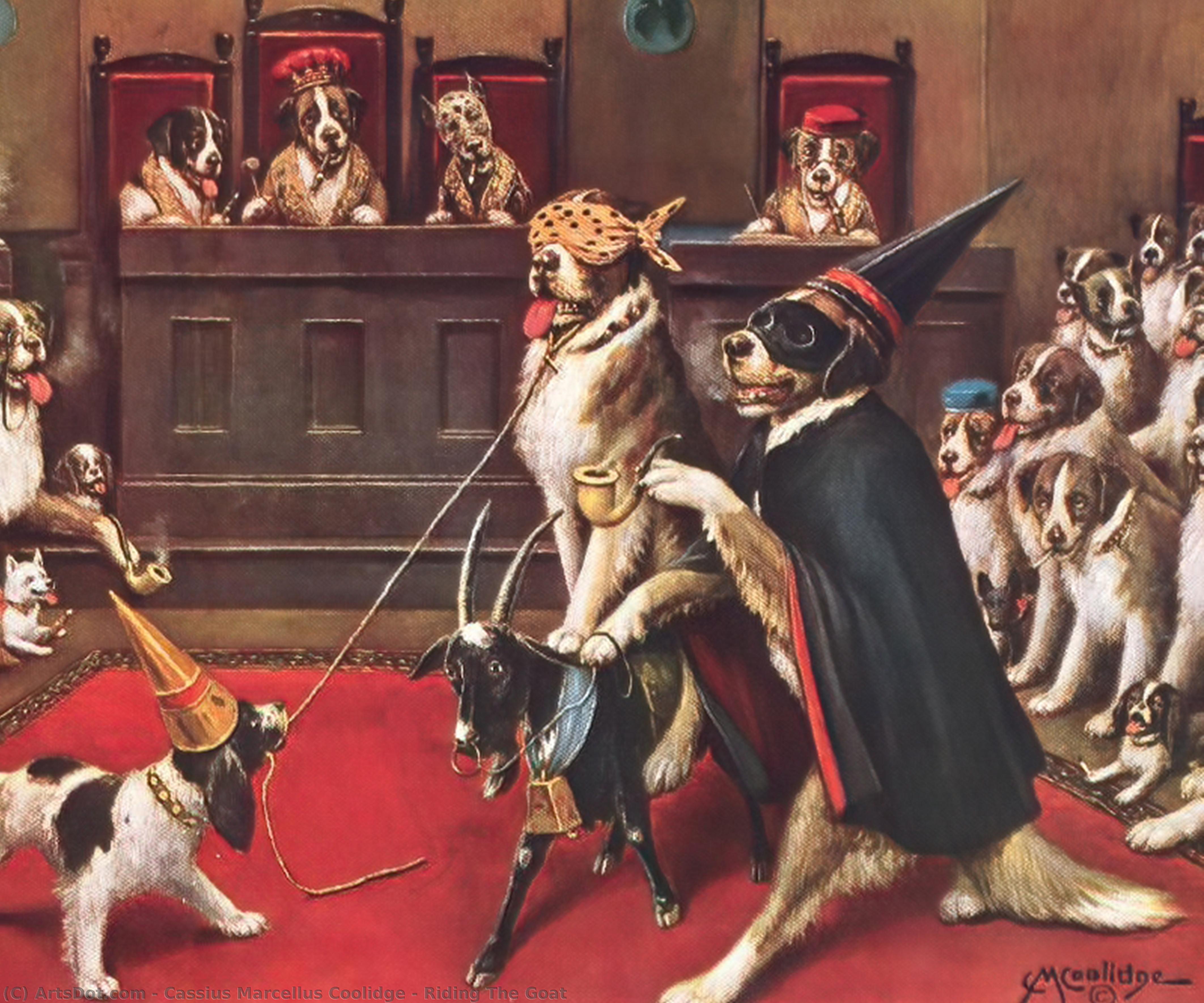 Wikioo.org - สารานุกรมวิจิตรศิลป์ - จิตรกรรม Cassius Marcellus Coolidge - Riding The Goat