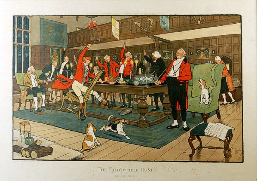 Wikioo.org - The Encyclopedia of Fine Arts - Painting, Artwork by Cecil Charles Aldin - The Fallowfield Hunt