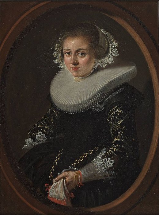Wikioo.org - The Encyclopedia of Fine Arts - Painting, Artwork by Charles Rochussen - Portrait Of A Woman