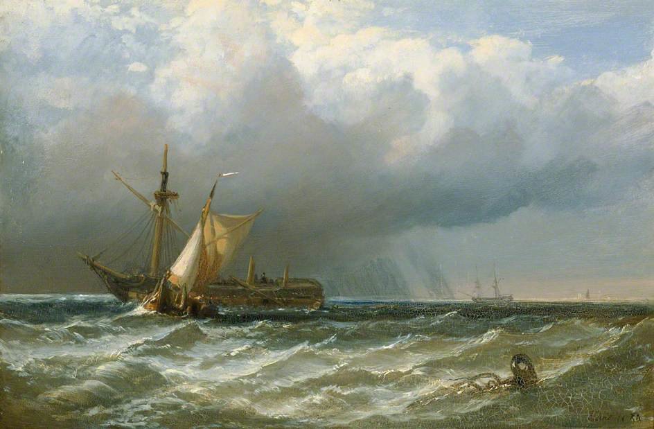 Wikioo.org - The Encyclopedia of Fine Arts - Painting, Artwork by Clarkson Frederick Stanfield - After A Storm