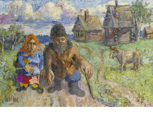 WikiOO.org - Enciklopedija likovnih umjetnosti - Slikarstvo, umjetnička djela David Davidovich Burliuk - Market Day