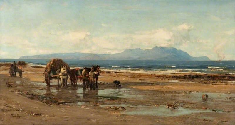 Wikioo.org - The Encyclopedia of Fine Arts - Painting, Artwork by David Farquharson - Arran From The Ayrshire Coast