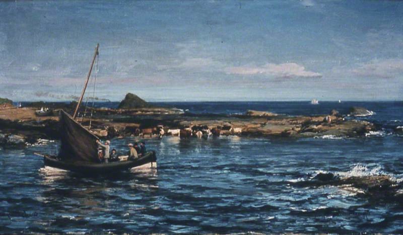 WikiOO.org - Encyclopedia of Fine Arts - Maleri, Artwork David Farquharson - Canty Bay, North Berwick, East Lothian