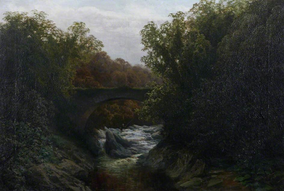 Wikioo.org - The Encyclopedia of Fine Arts - Painting, Artwork by David Farquharson - Old Bridge Of Cally