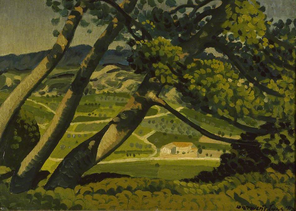 WikiOO.org - Encyclopedia of Fine Arts - Schilderen, Artwork Derwent Lees - Trees, Provence