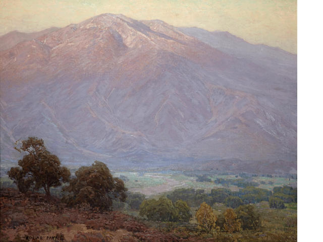 Wikioo.org - The Encyclopedia of Fine Arts - Painting, Artwork by Edgar Alwin Payne - Mountains At Sunset